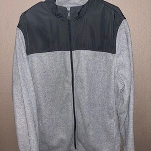 Starter Mens Size XL Quarter Zip Jacket Gray